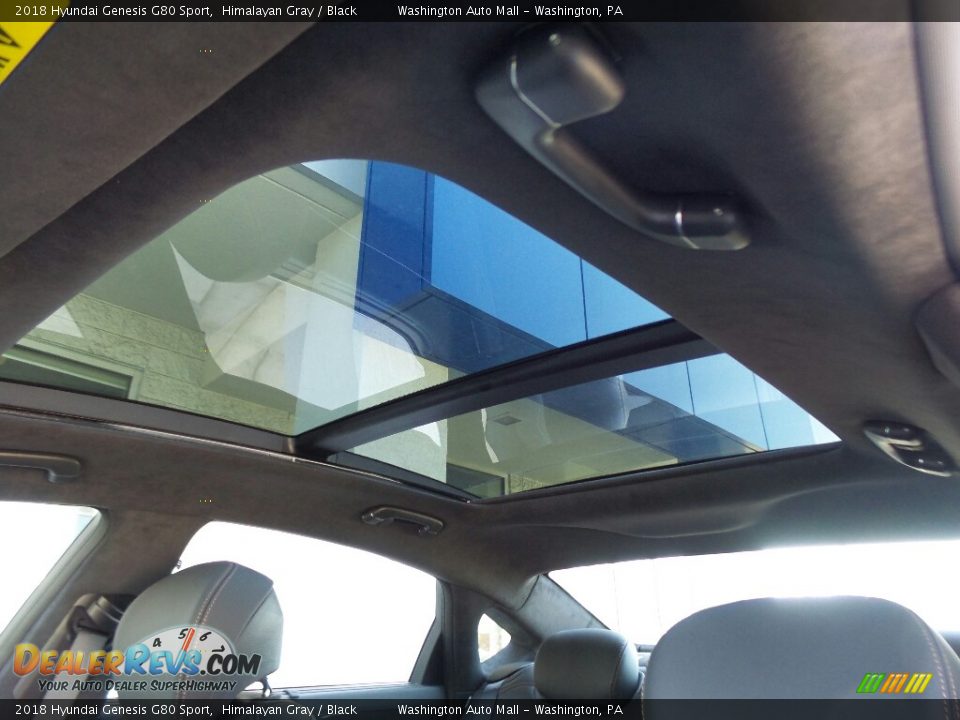 2018 Hyundai Genesis G80 Sport Himalayan Gray / Black Photo #35