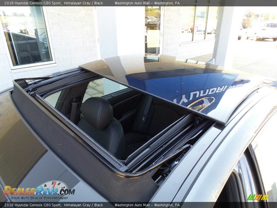 2018 Hyundai Genesis G80 Sport Himalayan Gray / Black Photo #36