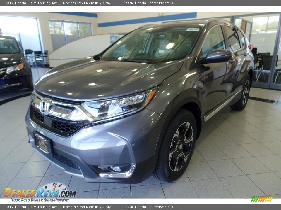2017 Honda CR-V Touring AWD Modern Steel Metallic / Gray Photo #1