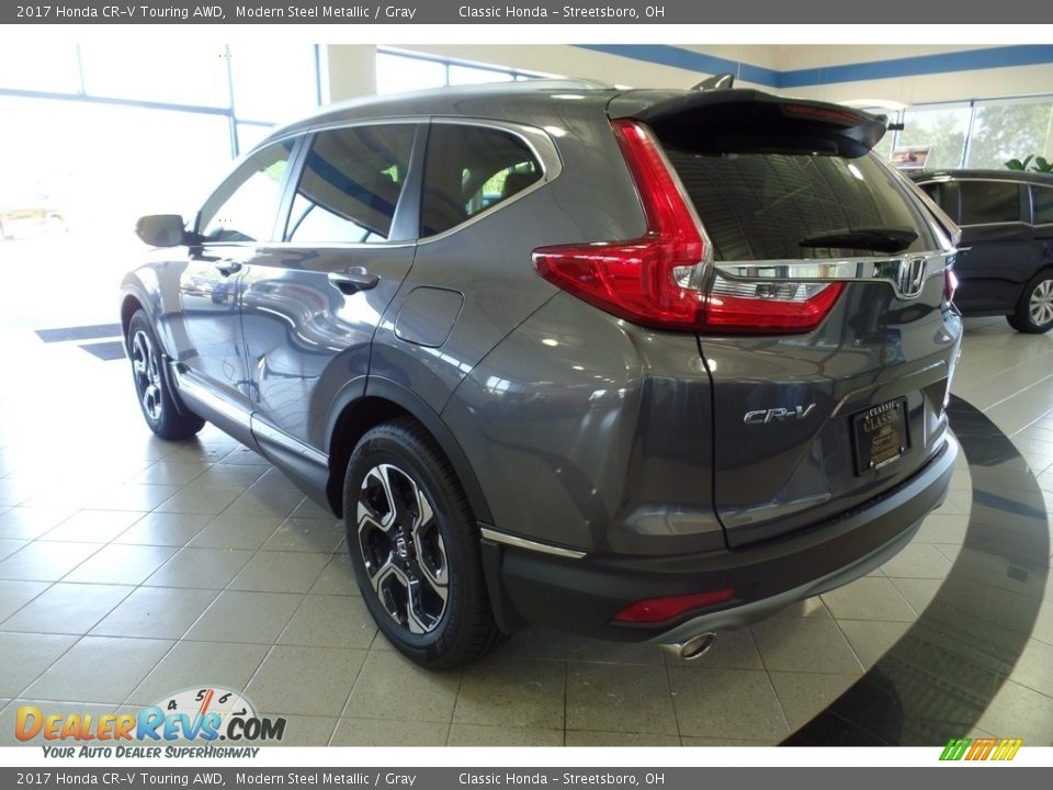2017 Honda CR-V Touring AWD Modern Steel Metallic / Gray Photo #2