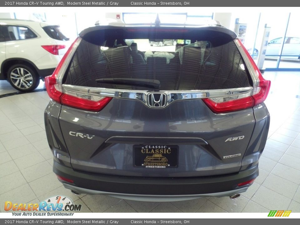 2017 Honda CR-V Touring AWD Modern Steel Metallic / Gray Photo #4