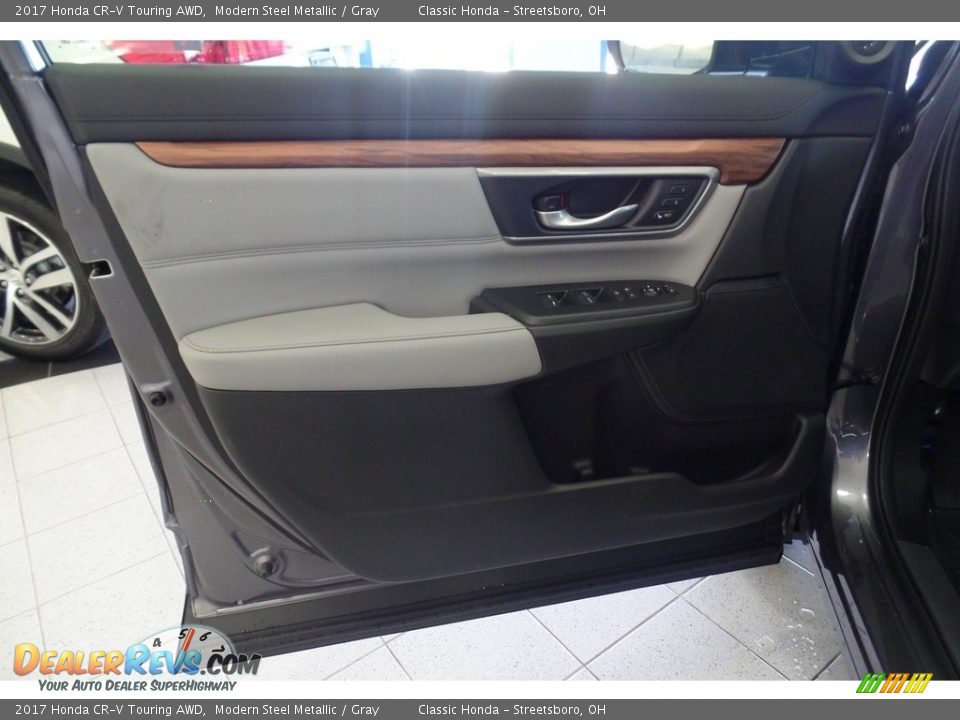 2017 Honda CR-V Touring AWD Modern Steel Metallic / Gray Photo #5