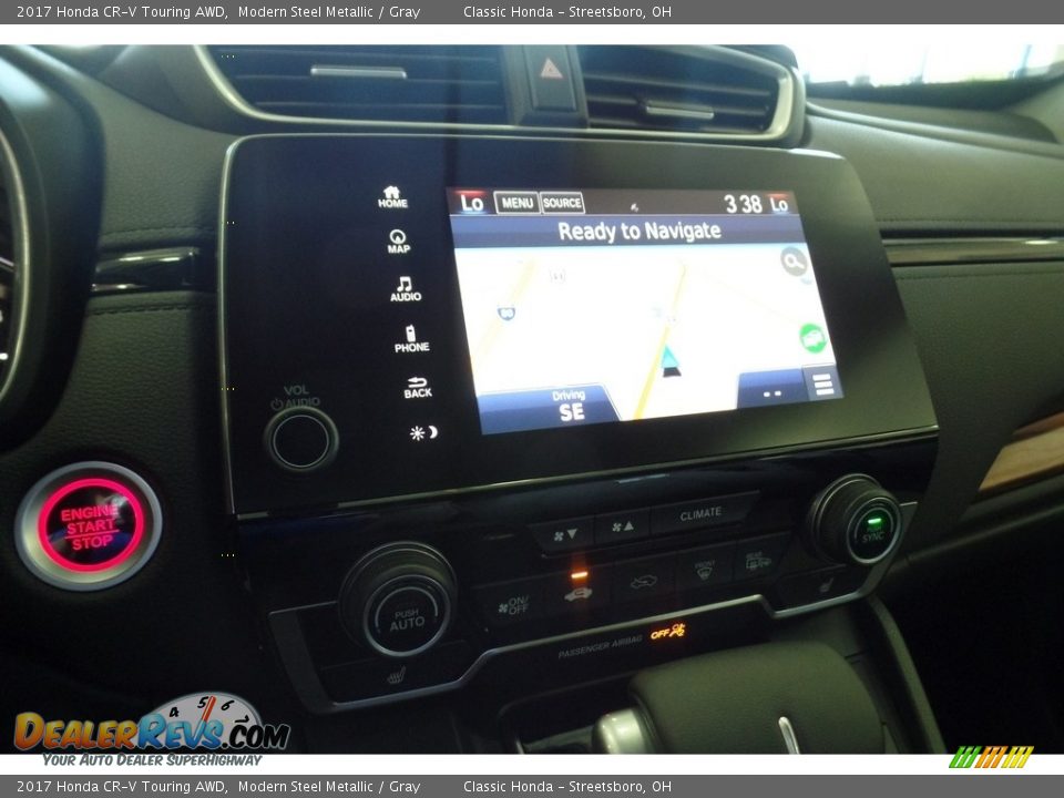 2017 Honda CR-V Touring AWD Modern Steel Metallic / Gray Photo #11