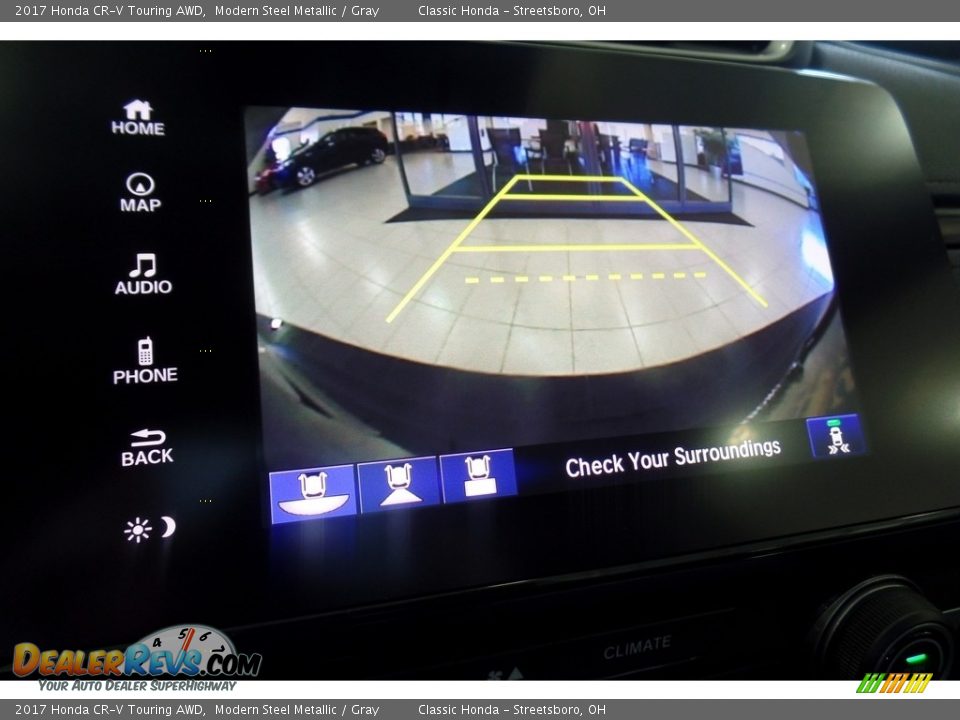 2017 Honda CR-V Touring AWD Modern Steel Metallic / Gray Photo #12