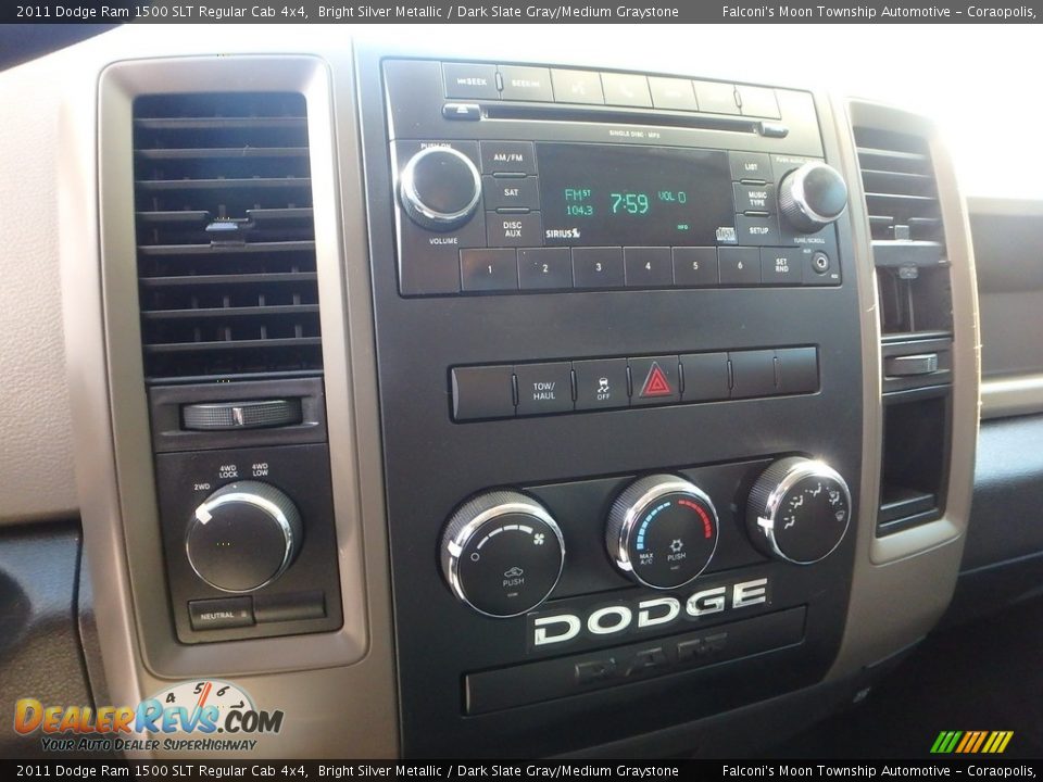 2011 Dodge Ram 1500 SLT Regular Cab 4x4 Bright Silver Metallic / Dark Slate Gray/Medium Graystone Photo #18