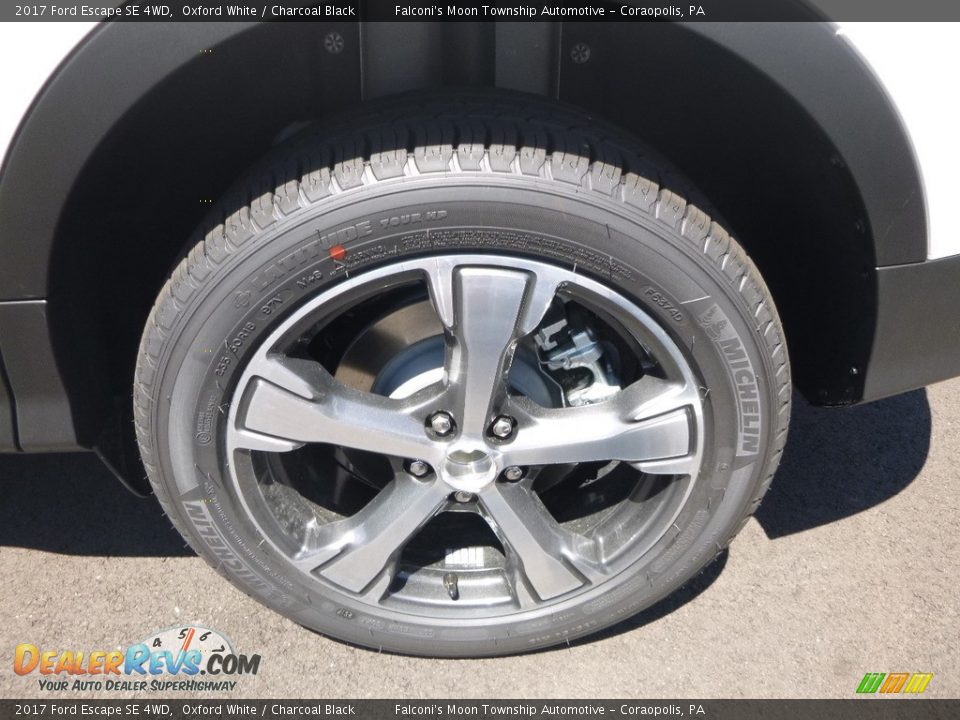 2017 Ford Escape SE 4WD Oxford White / Charcoal Black Photo #7