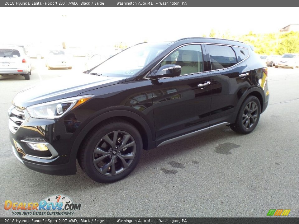 2018 Hyundai Santa Fe Sport 2.0T AWD Black / Beige Photo #5