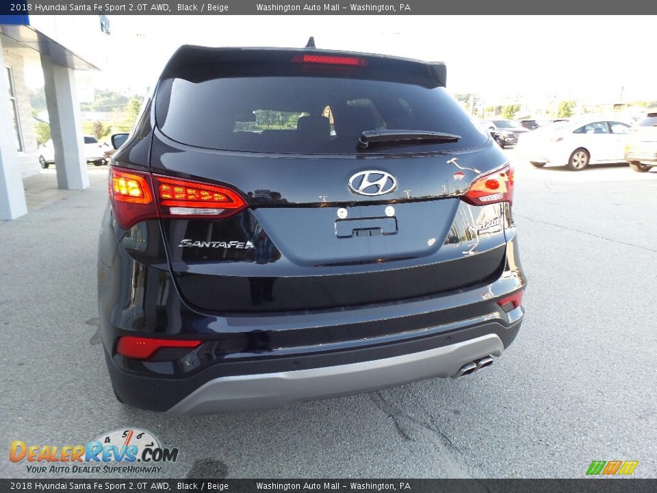 2018 Hyundai Santa Fe Sport 2.0T AWD Black / Beige Photo #7