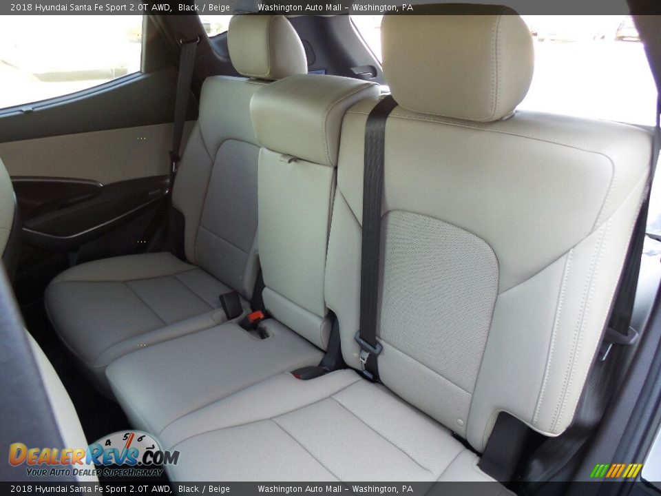 2018 Hyundai Santa Fe Sport 2.0T AWD Black / Beige Photo #11