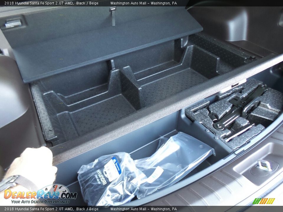 2018 Hyundai Santa Fe Sport 2.0T AWD Black / Beige Photo #13