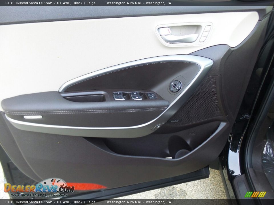 2018 Hyundai Santa Fe Sport 2.0T AWD Black / Beige Photo #14