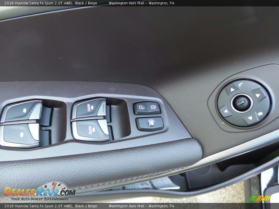 2018 Hyundai Santa Fe Sport 2.0T AWD Black / Beige Photo #15