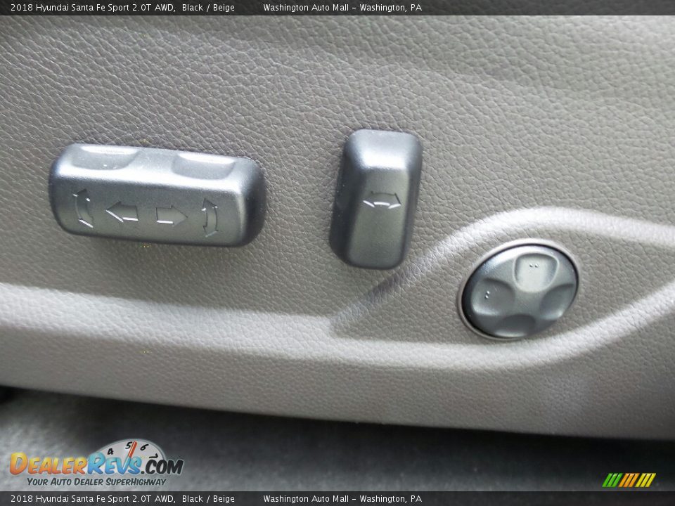2018 Hyundai Santa Fe Sport 2.0T AWD Black / Beige Photo #17