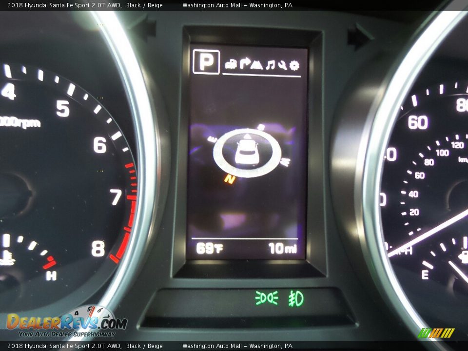 2018 Hyundai Santa Fe Sport 2.0T AWD Black / Beige Photo #21