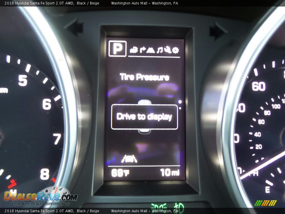 2018 Hyundai Santa Fe Sport 2.0T AWD Black / Beige Photo #24