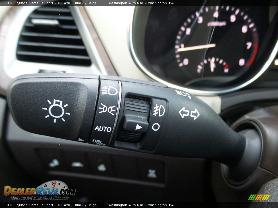 2018 Hyundai Santa Fe Sport 2.0T AWD Black / Beige Photo #28