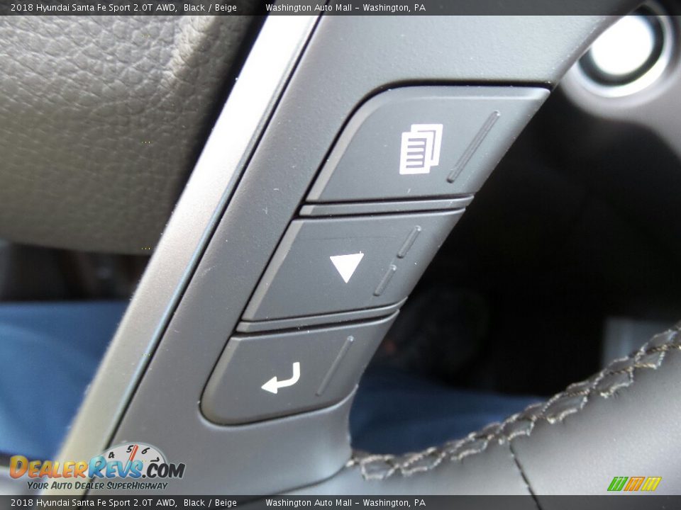 2018 Hyundai Santa Fe Sport 2.0T AWD Black / Beige Photo #30