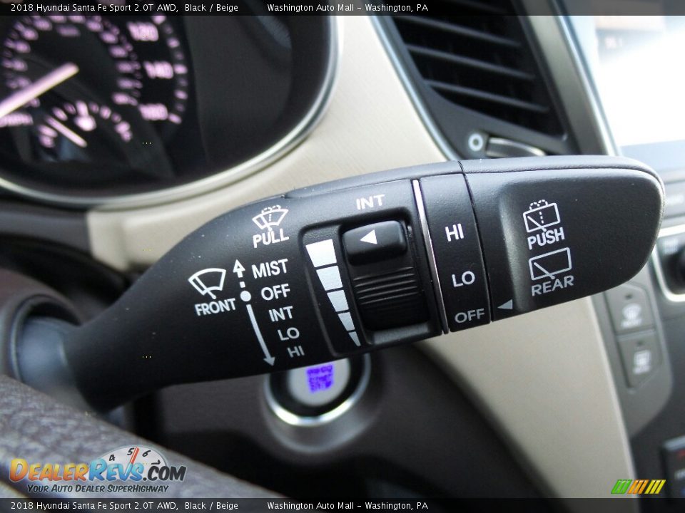 2018 Hyundai Santa Fe Sport 2.0T AWD Black / Beige Photo #31