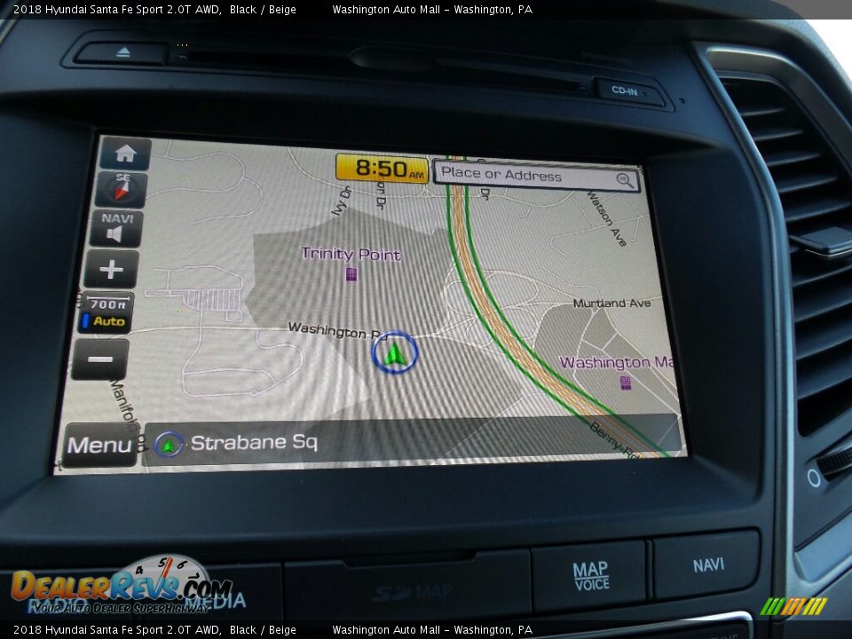 2018 Hyundai Santa Fe Sport 2.0T AWD Black / Beige Photo #33