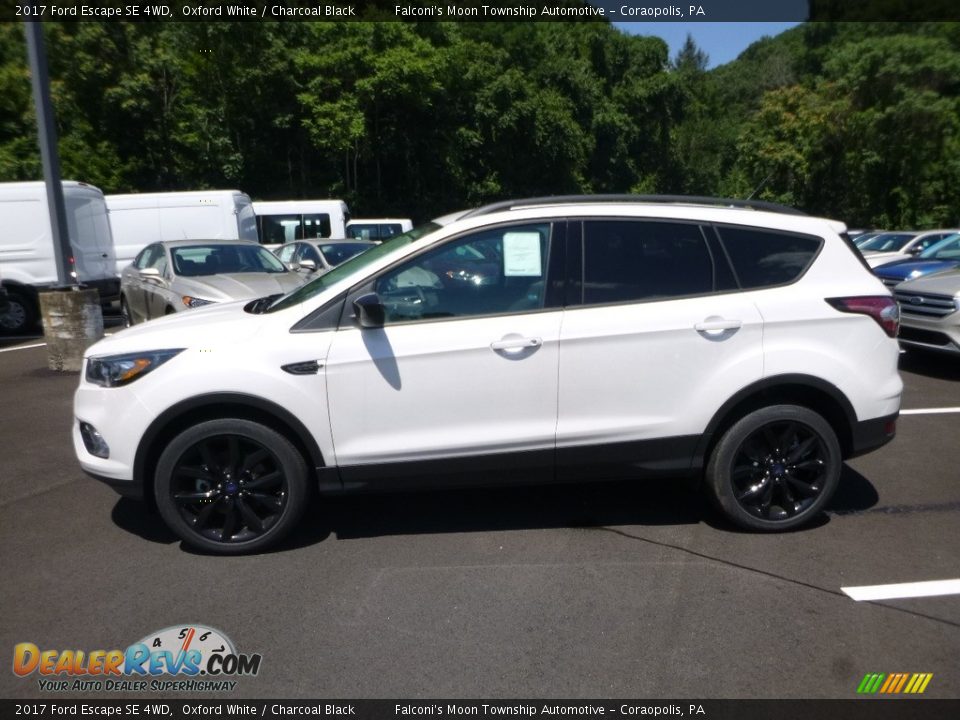 2017 Ford Escape SE 4WD Oxford White / Charcoal Black Photo #6