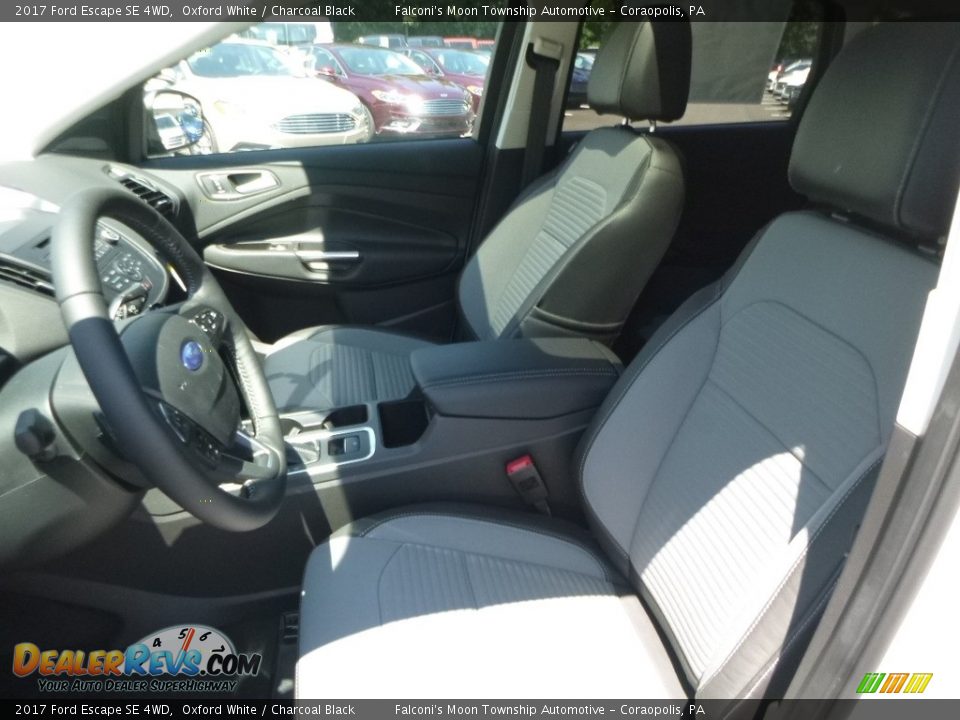 2017 Ford Escape SE 4WD Oxford White / Charcoal Black Photo #10