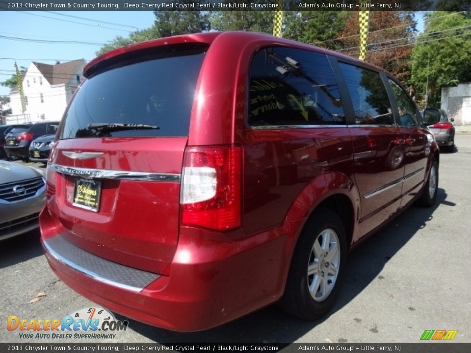 2013 Chrysler Town & Country Touring Deep Cherry Red Crystal Pearl / Black/Light Graystone Photo #6