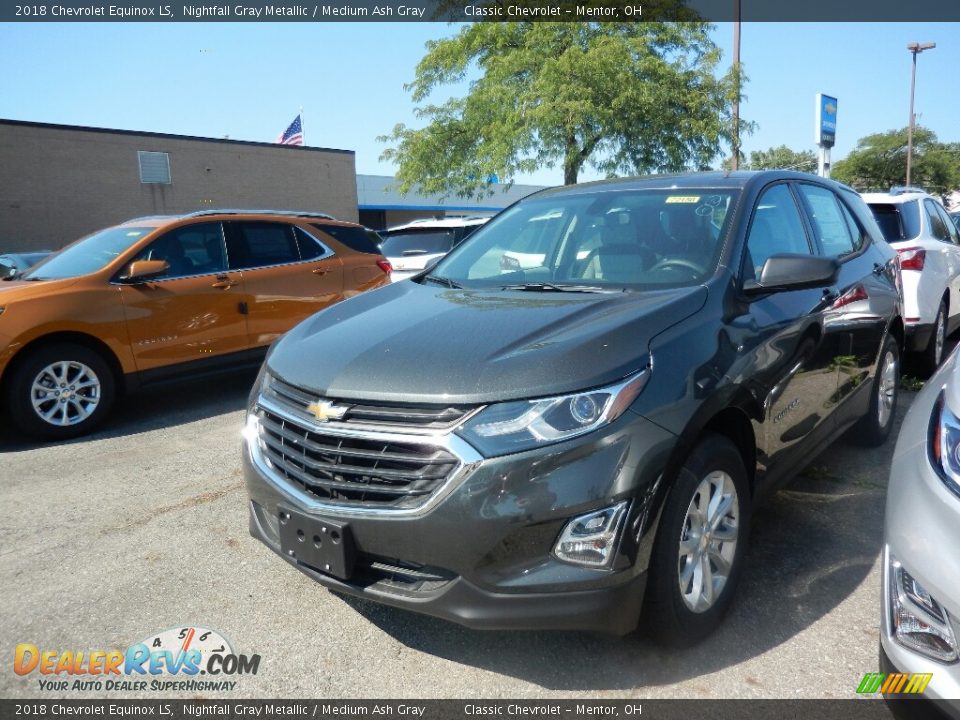 2018 Chevrolet Equinox LS Nightfall Gray Metallic / Medium Ash Gray Photo #1