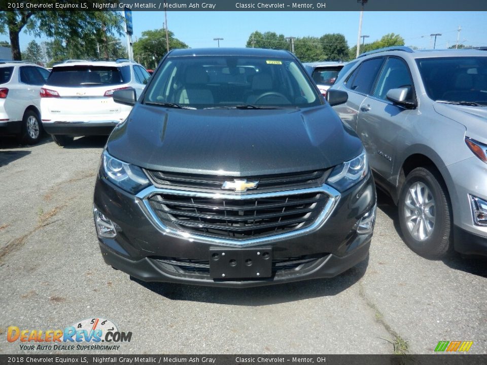 2018 Chevrolet Equinox LS Nightfall Gray Metallic / Medium Ash Gray Photo #2
