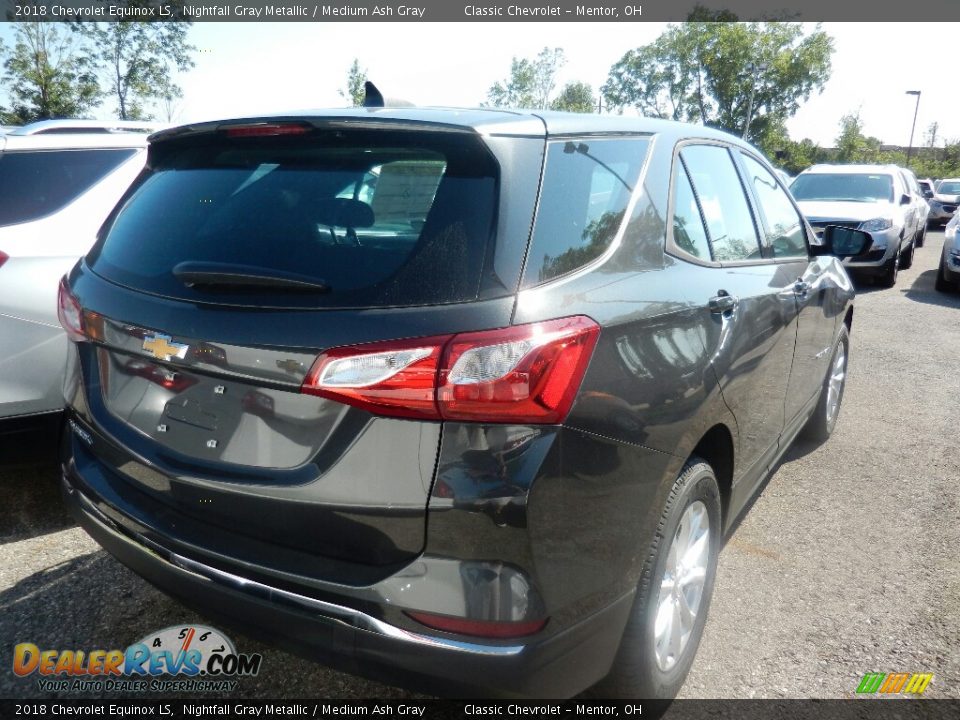 2018 Chevrolet Equinox LS Nightfall Gray Metallic / Medium Ash Gray Photo #4