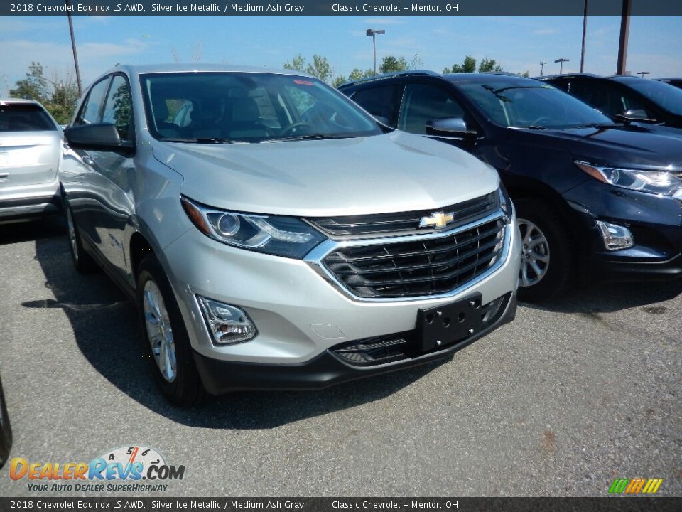 2018 Chevrolet Equinox LS AWD Silver Ice Metallic / Medium Ash Gray Photo #3