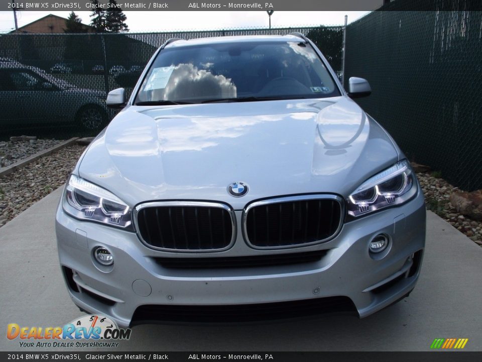2014 BMW X5 xDrive35i Glacier Silver Metallic / Black Photo #8