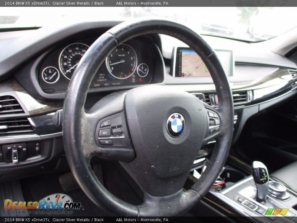 2014 BMW X5 xDrive35i Glacier Silver Metallic / Black Photo #15
