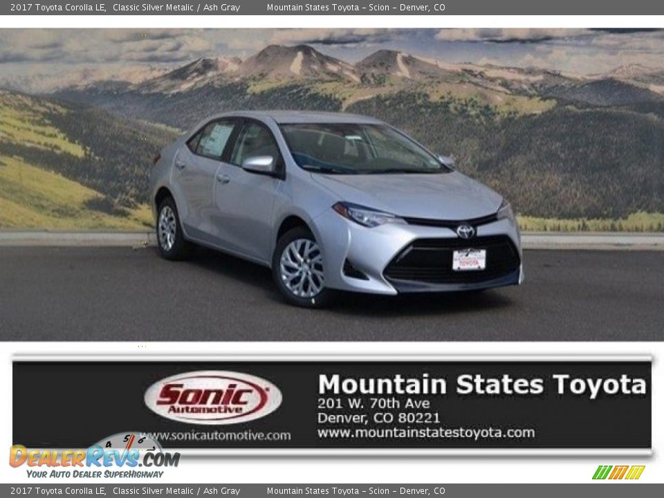 2017 Toyota Corolla LE Classic Silver Metalic / Ash Gray Photo #1