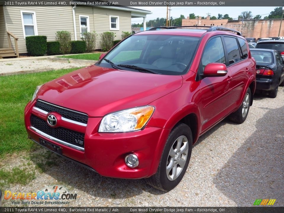 2011 Toyota RAV4 V6 Limited 4WD Barcelona Red Metallic / Ash Photo #3
