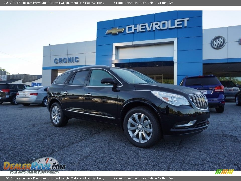 2017 Buick Enclave Premium Ebony Twilight Metallic / Ebony/Ebony Photo #1