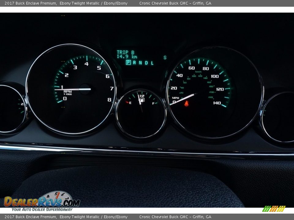 2017 Buick Enclave Premium Ebony Twilight Metallic / Ebony/Ebony Photo #13