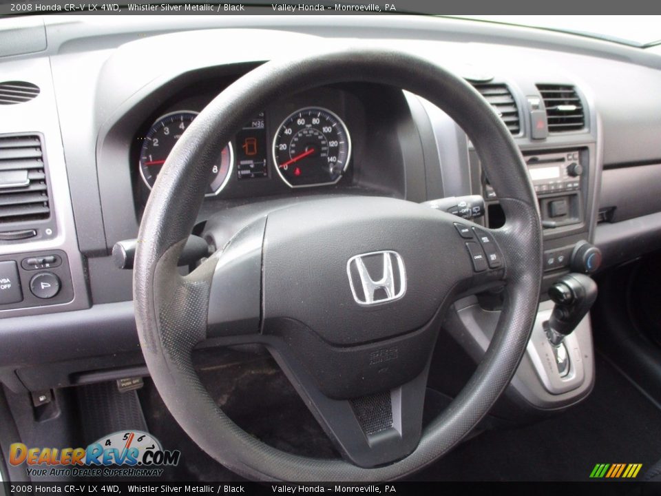 2008 Honda CR-V LX 4WD Whistler Silver Metallic / Black Photo #13
