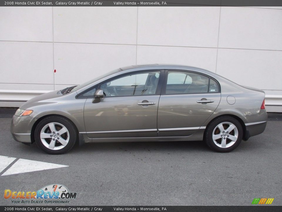 2008 Honda Civic EX Sedan Galaxy Gray Metallic / Gray Photo #2