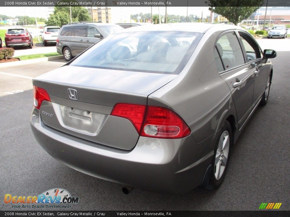 2008 Honda Civic EX Sedan Galaxy Gray Metallic / Gray Photo #5