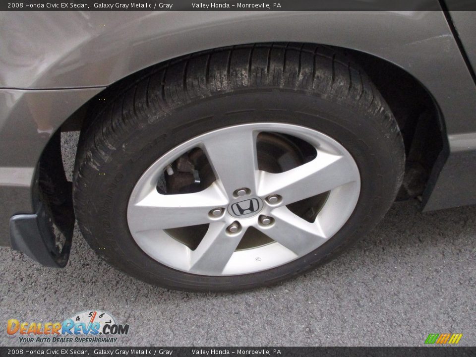 2008 Honda Civic EX Sedan Galaxy Gray Metallic / Gray Photo #6