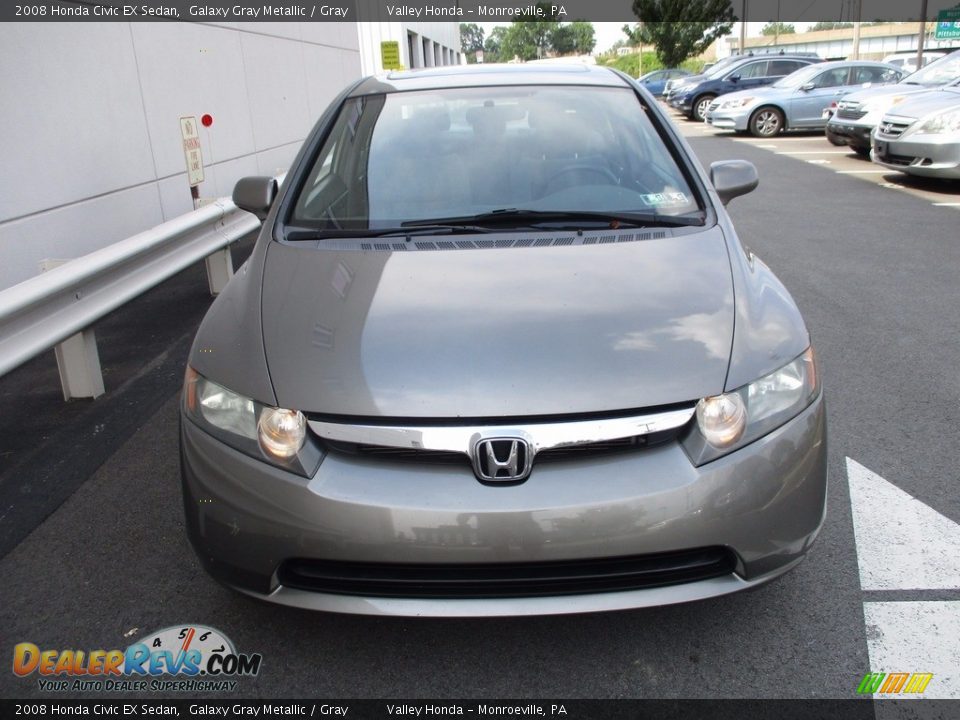 2008 Honda Civic EX Sedan Galaxy Gray Metallic / Gray Photo #8