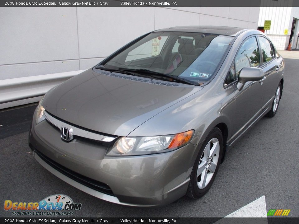 2008 Honda Civic EX Sedan Galaxy Gray Metallic / Gray Photo #9