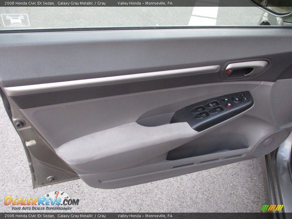 2008 Honda Civic EX Sedan Galaxy Gray Metallic / Gray Photo #10