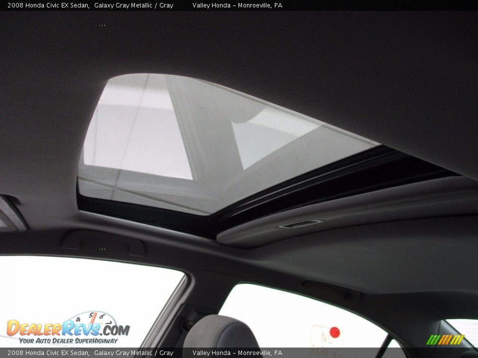 2008 Honda Civic EX Sedan Galaxy Gray Metallic / Gray Photo #11