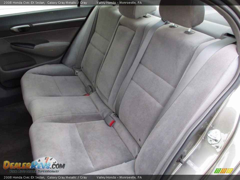 2008 Honda Civic EX Sedan Galaxy Gray Metallic / Gray Photo #13