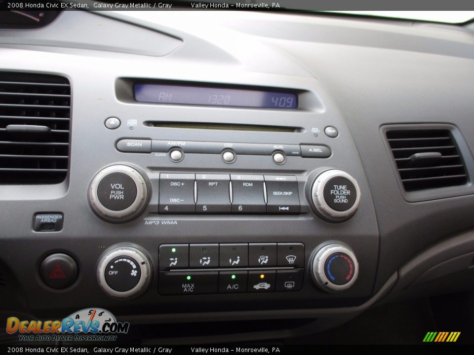 2008 Honda Civic EX Sedan Galaxy Gray Metallic / Gray Photo #15