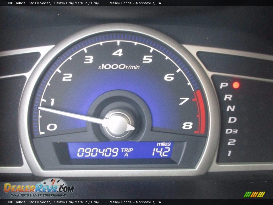 2008 Honda Civic EX Sedan Galaxy Gray Metallic / Gray Photo #20