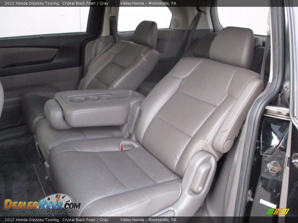 2012 Honda Odyssey Touring Crystal Black Pearl / Gray Photo #12