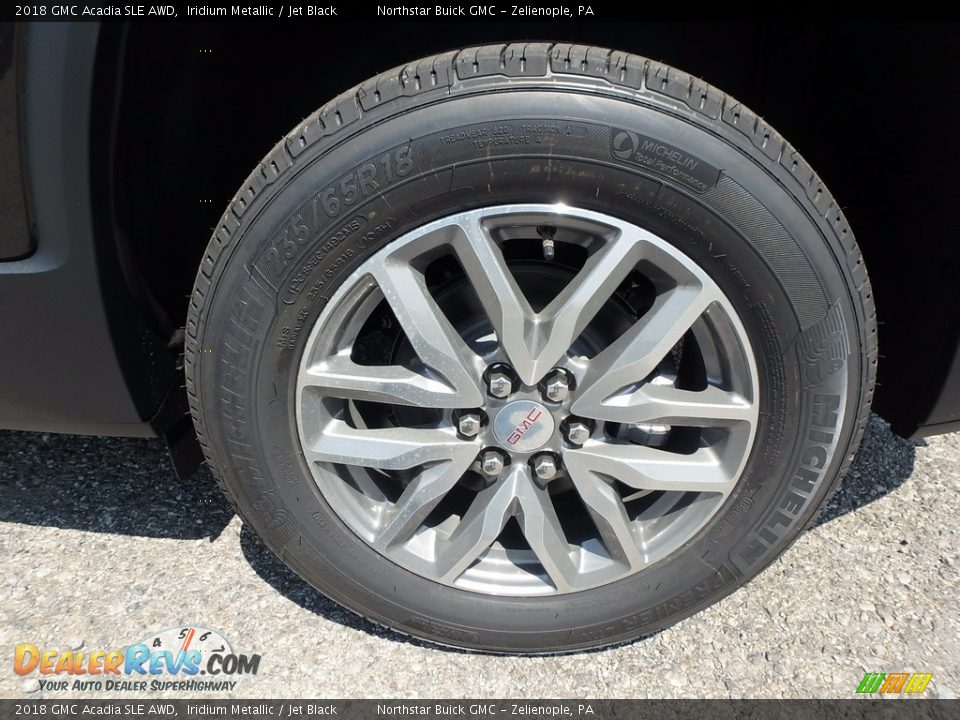 2018 GMC Acadia SLE AWD Iridium Metallic / Jet Black Photo #9