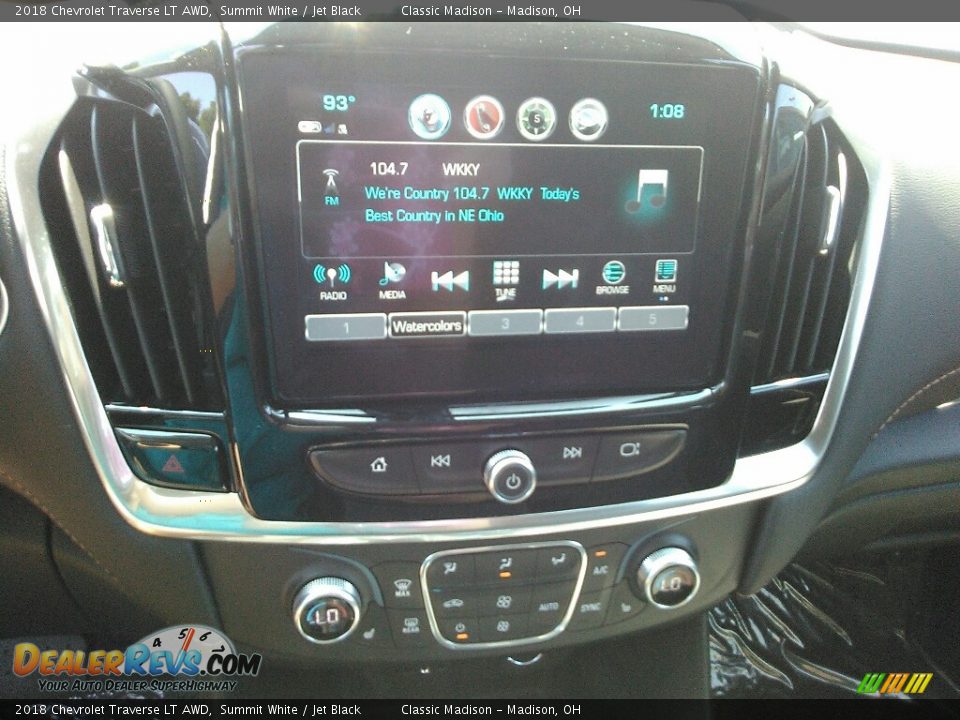 2018 Chevrolet Traverse LT AWD Summit White / Jet Black Photo #5